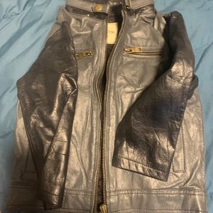 NEW Abercrombie Fitch Kids Leather Jacket